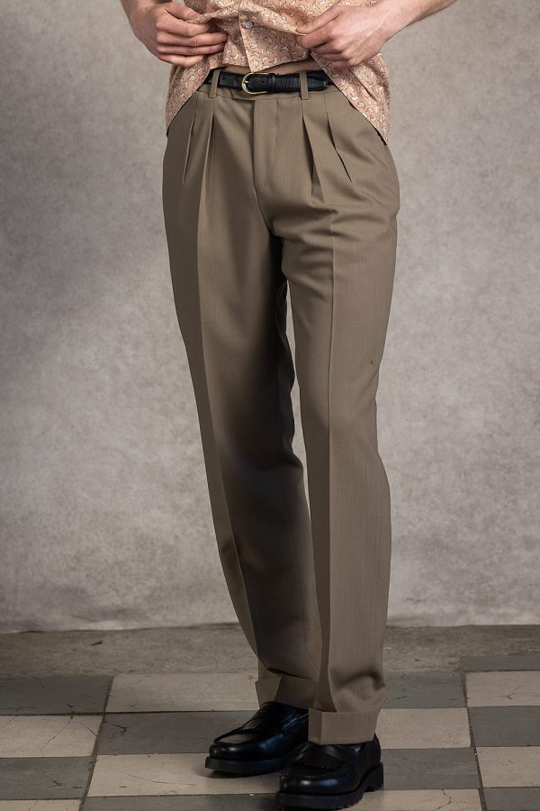 Zielone spodnie Trento z tropiku